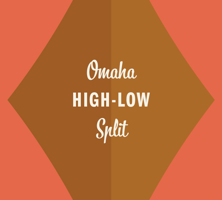 Omaha High-Low Split in gold diamond