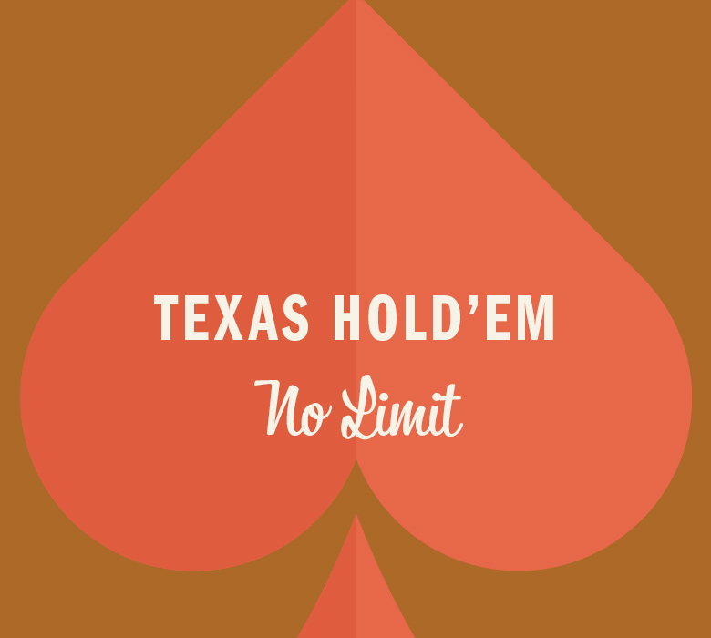 Texas Hold'em No Limit in orange spade